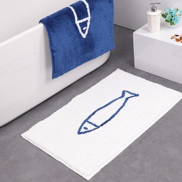 Tapis de bain antidérapant Poisson dans la mer