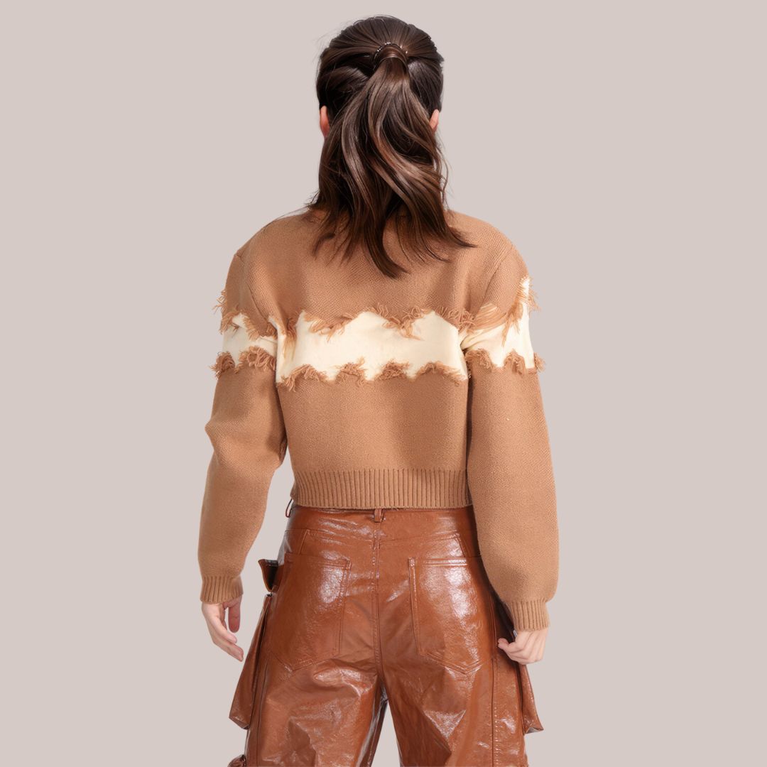 Luxuriöse Strickjacke mit Knopfleiste - Enid