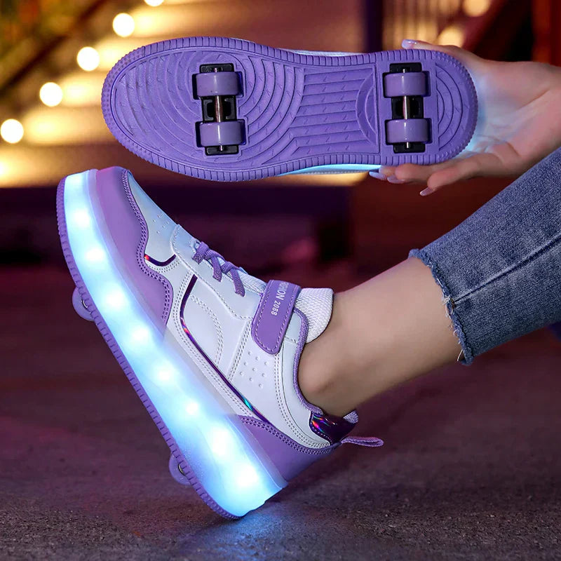 LED Rollschuhe Kinder – Verstellbare Rollen & Wiederaufladbare Beleuchtung für Spaß und Flexiblen Gebrauch