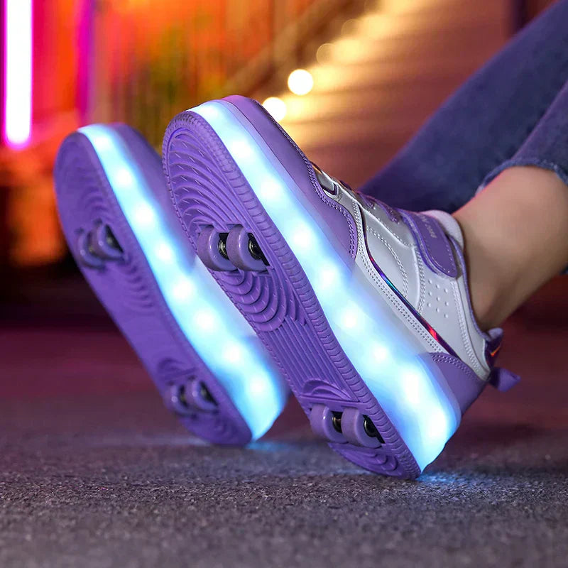 LED Rollschuhe Kinder – Verstellbare Rollen & Wiederaufladbare Beleuchtung für Spaß und Flexiblen Gebrauch