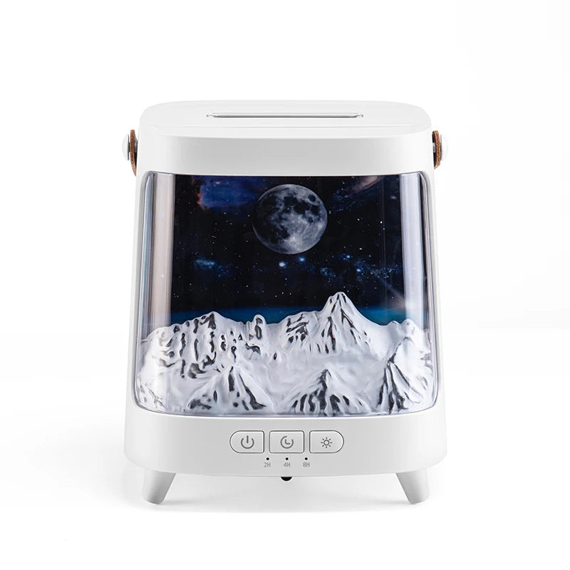 AromaGlow – Galaxy Flame Aroma Diffuser med natlys og fjernbetjening