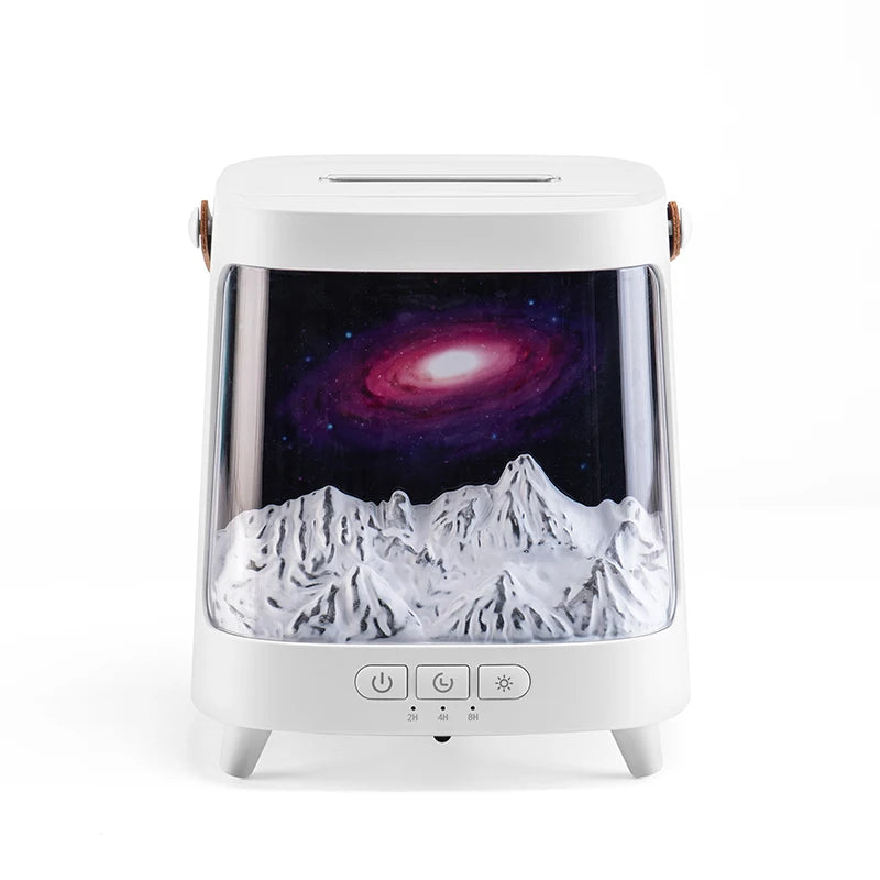 AromaGlow – Galaxy Flame Aroma Diffuser med natlys og fjernbetjening