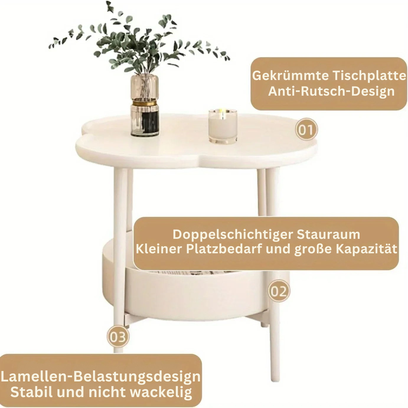 ModernEase Beistelltisch – Stilvoller Komfort für Ihr Wohnzimmer