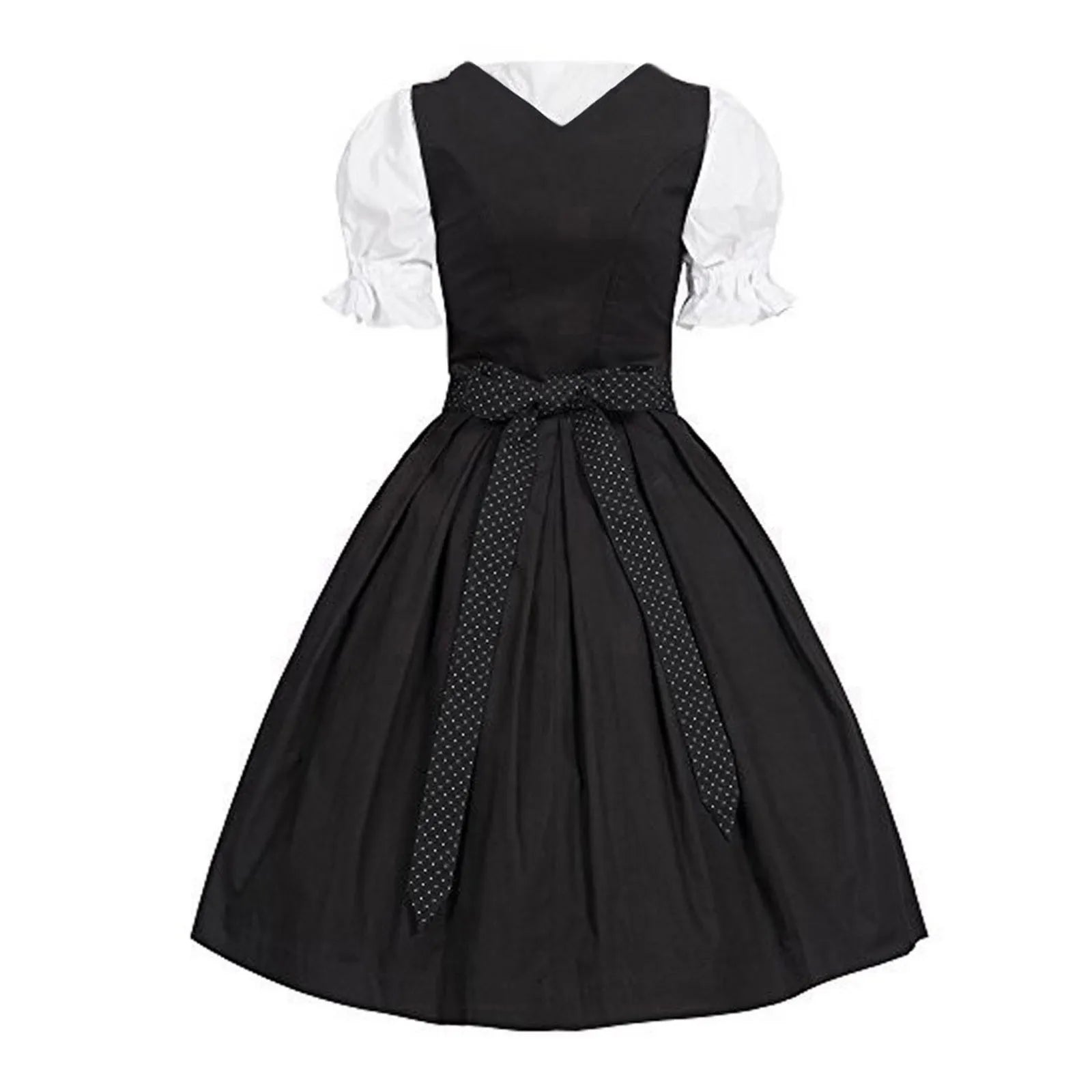 Devako Fabiola - Bayerisches Dirndl zum Oktoberfest mit eleganter Schürze und traditionellen Details