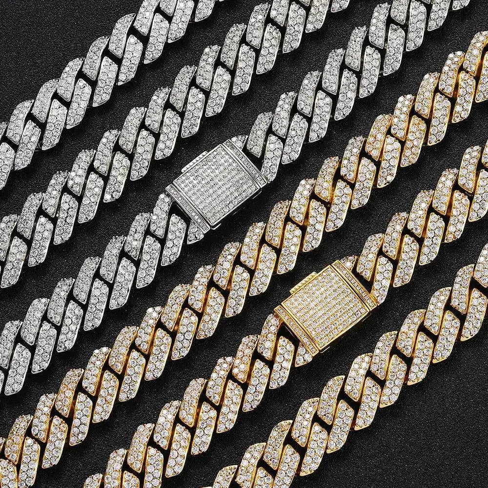 SilverLuxe – Cubansk kæde 15 mm sølv zinklegering – damer & herrer