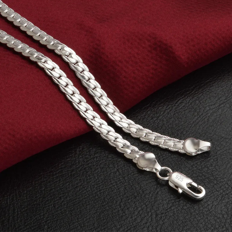 925er Sterling Silber Halskette – Zeitlose Eleganz für Sie