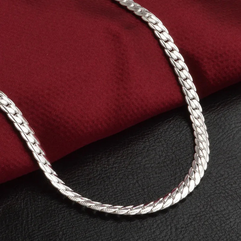 925er Sterling Silber Halskette – Zeitlose Eleganz für Sie