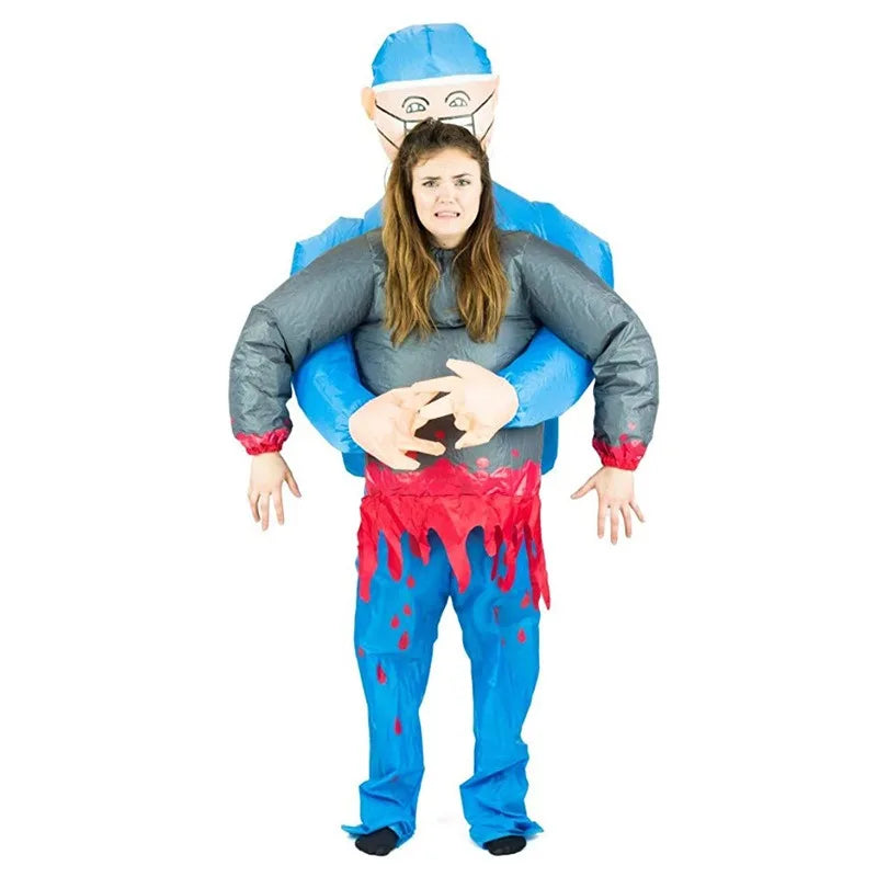 SpookMorph – Aufblasbares Chirurg Halloween Kostüm mit Geist – Herren Outfit