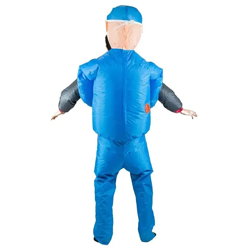 SpookMorph – Aufblasbares Chirurg Halloween Kostüm mit Geist – Herren Outfit