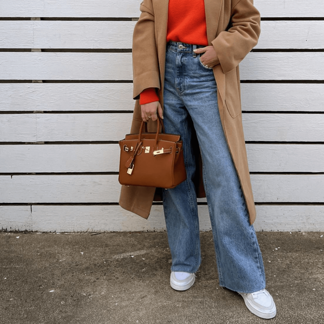 Große Damen Lederhandtasche – Elegant, Geräumig & Zeitlos