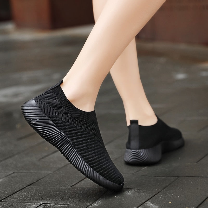 Ava – Rosa Slip-on Mesh Turnschuhe für Damen mit leichtem Komfort
