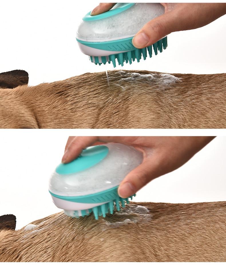 Zorro 2-in-1 Seifenspender | Eine Massage- und Seifenbürste für Ihren Hund
