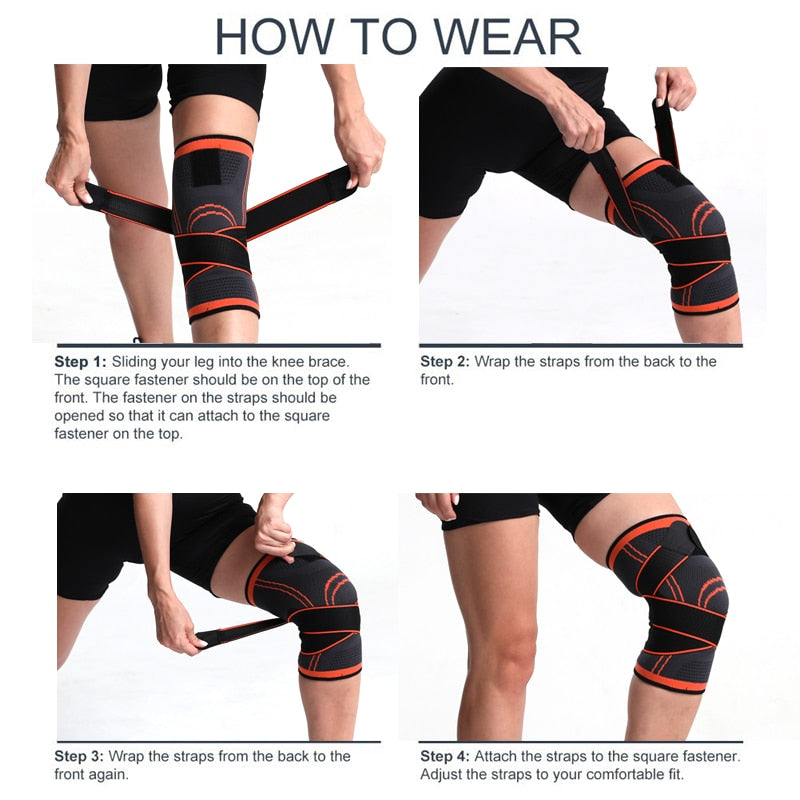 Kneex – 360 Kompressions-Kniebandage mit 3D-Stütze – Sport & Alltag