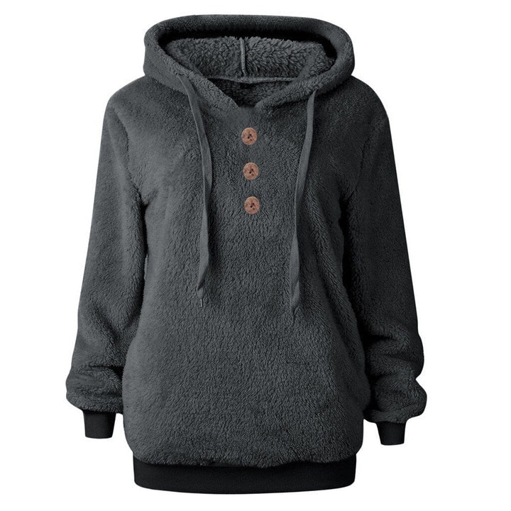Kuscheliges Damen Fleece-Sweatshirt mit Kapuze - Kensa