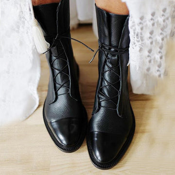 Lea - Damen Vintage Stiefel mit Absätzen
