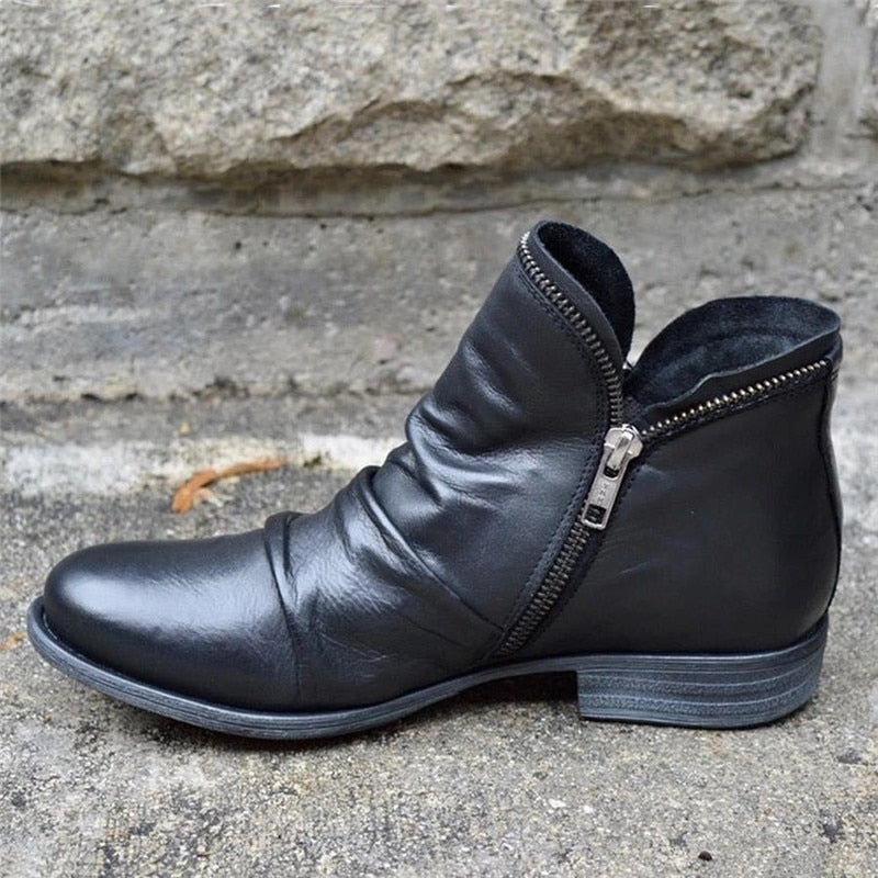 Damenstiefel mit Reißverschluss - Rene