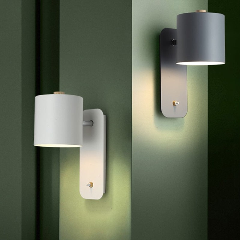 Moderne LED-væglamper med kontakt til indendørs dekoration