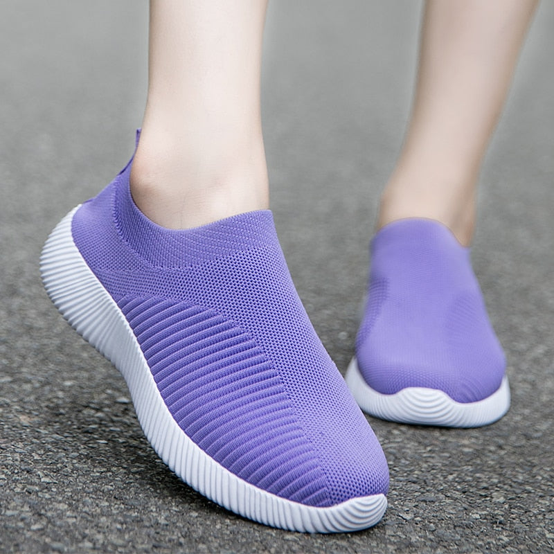 Ava – Rosa Slip-on Mesh Turnschuhe für Damen mit leichtem Komfort
