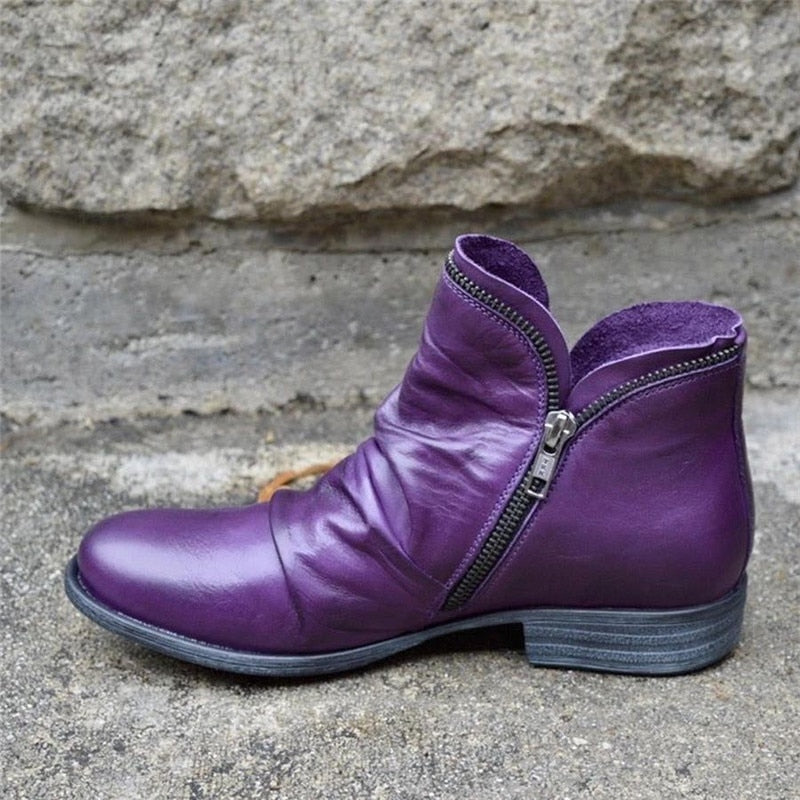 Damenstiefel mit Reißverschluss - Rene