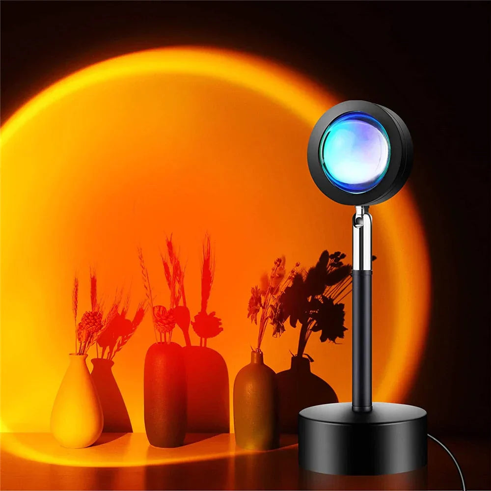 Sonnenuntergangslampe mit 4 Farben - GlowSphere | Stimmungsvolle Beleuchtung für jeden Raum