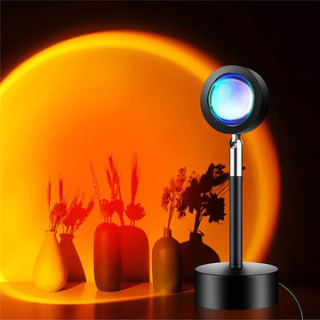 Sonnenuntergangslampe mit 4 Farben - GlowSphere | Stimmungsvolle Beleuchtung für jeden Raum