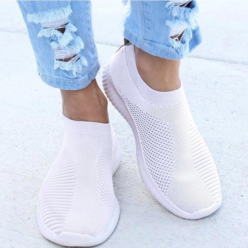 Ava – Rosa Slip-on Mesh Turnschuhe für Damen mit leichtem Komfort