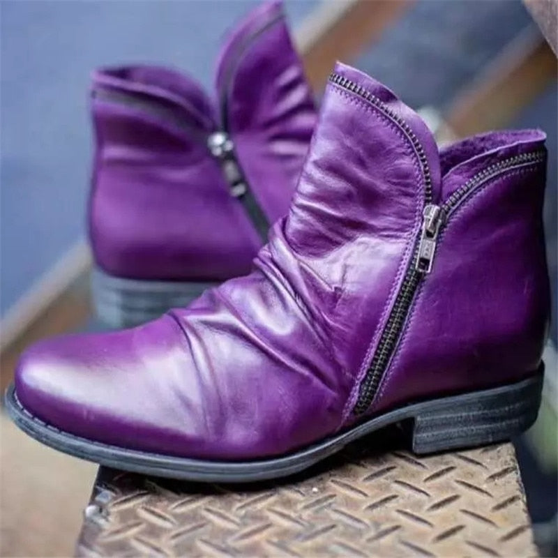 Damenstiefel mit Reißverschluss - Rene