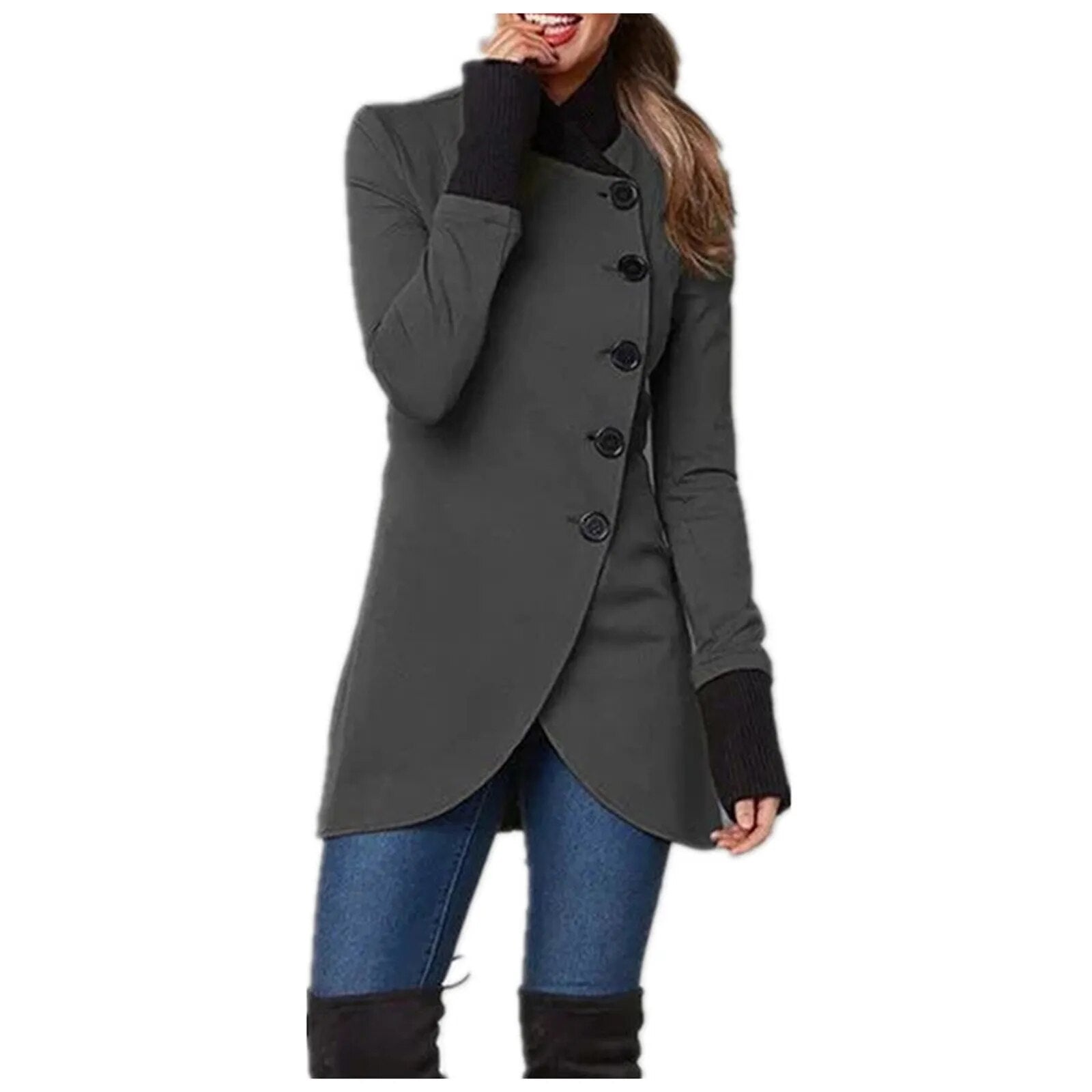 Bianca – Elegant damejakke med knap og statement-design