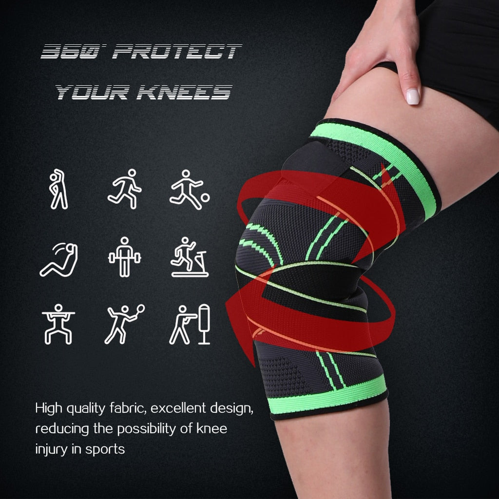 Kneex – 360 Kompressions-Kniebandage mit 3D-Stütze – Sport & Alltag