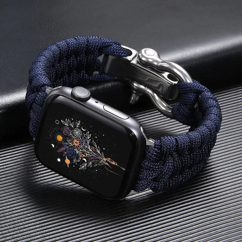 FlexiWrist – Paracord Armband für Apple Watch – Verstellbar & robust