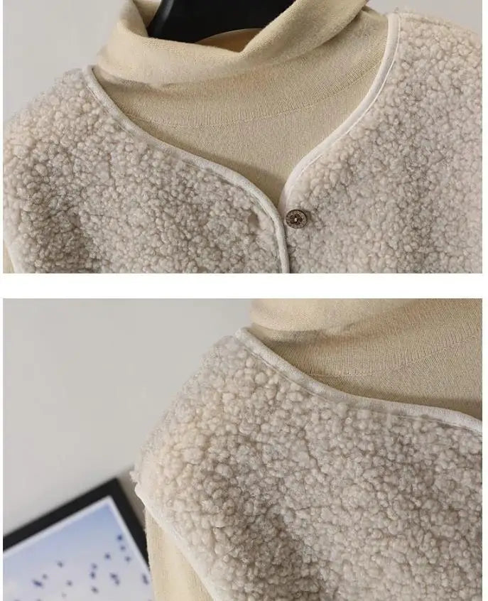 Cassandra fleece cardigan | moderigtig ærmeløs strikjakke til vinterdage