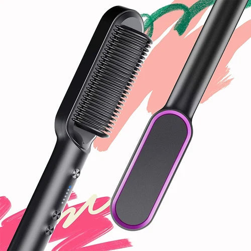 QuickGlam Styling-Kamm – Glattes, glänzendes Haar in 3 Minuten
