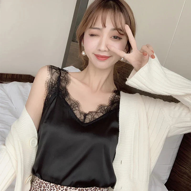 Lisbeth - Tanktop mit Spitze für Frauen