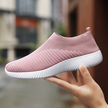 Ava – Rosa Slip-on Mesh Turnschuhe für Damen mit leichtem Komfort