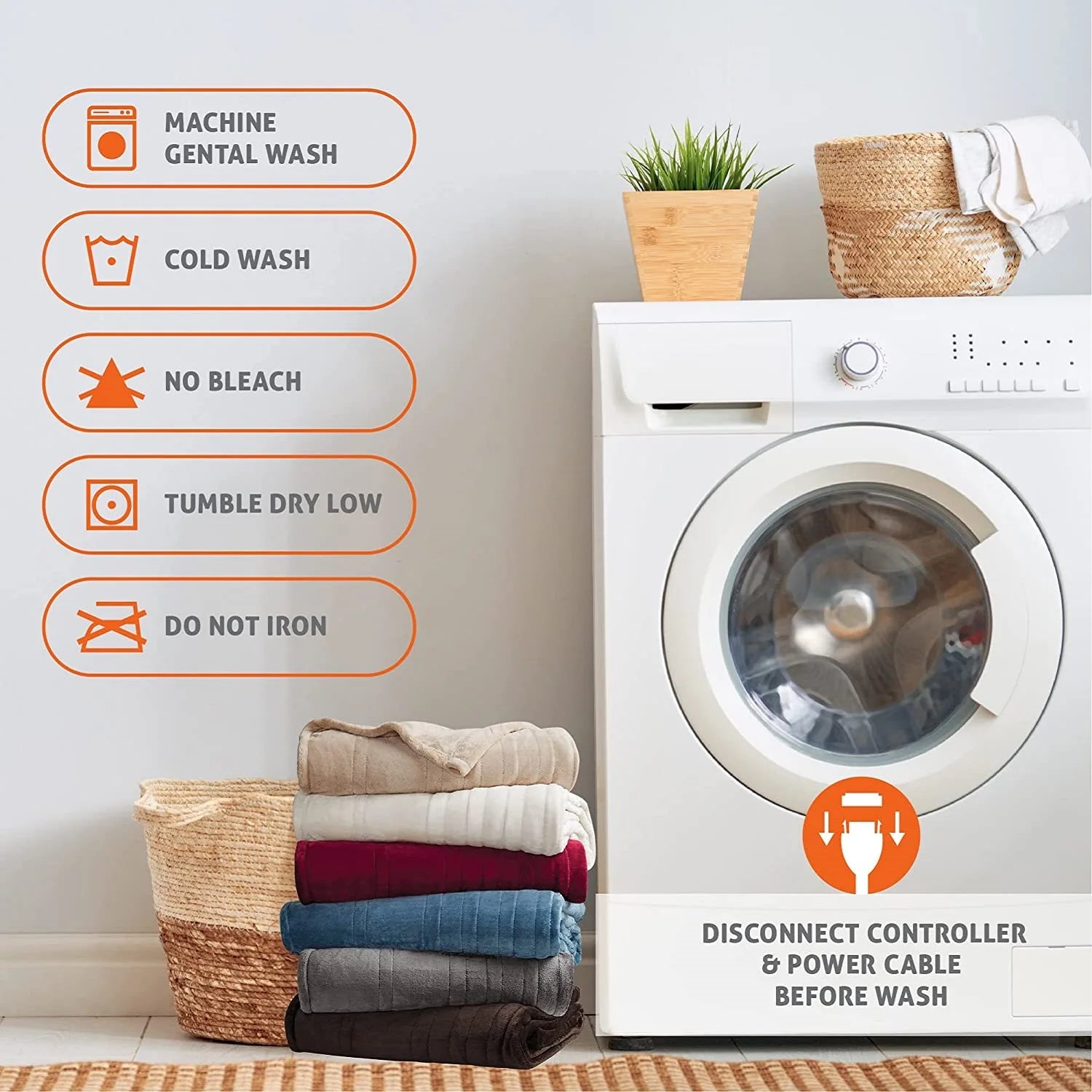 Heizdecke 150x80 cm – Weiche Wärmedecke mit 6 Heizstufen und Abschaltautomatik 4