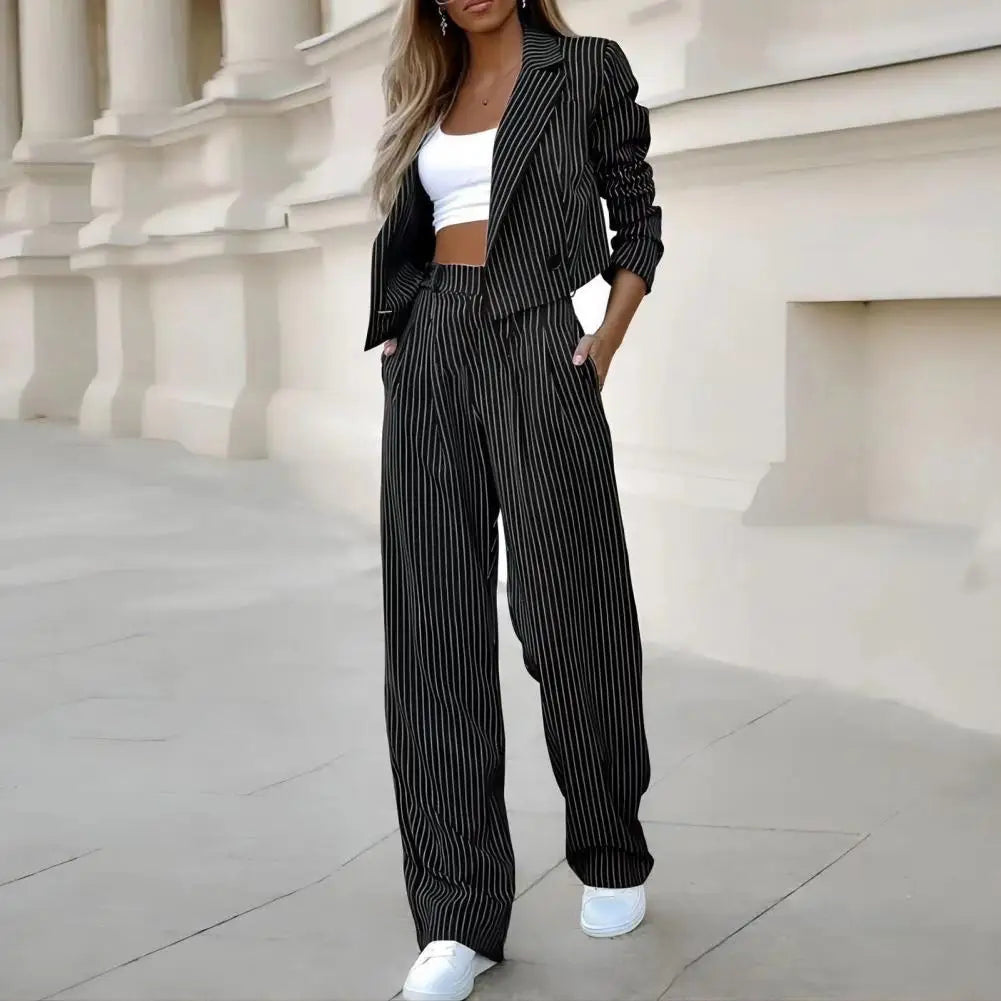 Nadelstreifen-Blazer und Hosen-Set - Payton