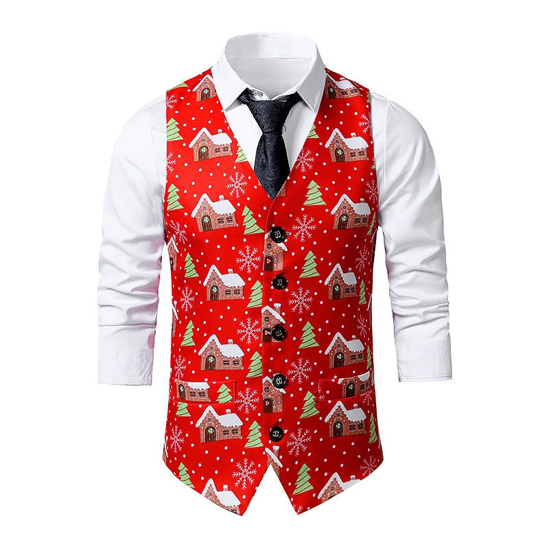 Varentio pánské sako s 3D potiskem – Slim Fit, vintage styl a elegantní design