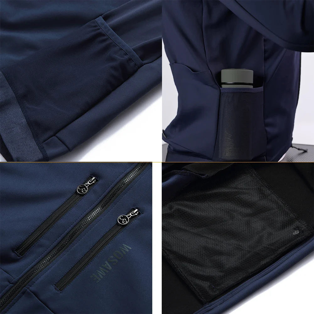 Nordyve Fleece Fahrradjacke – Warm, Winddicht & Bequem für Aktive Männer im Freien