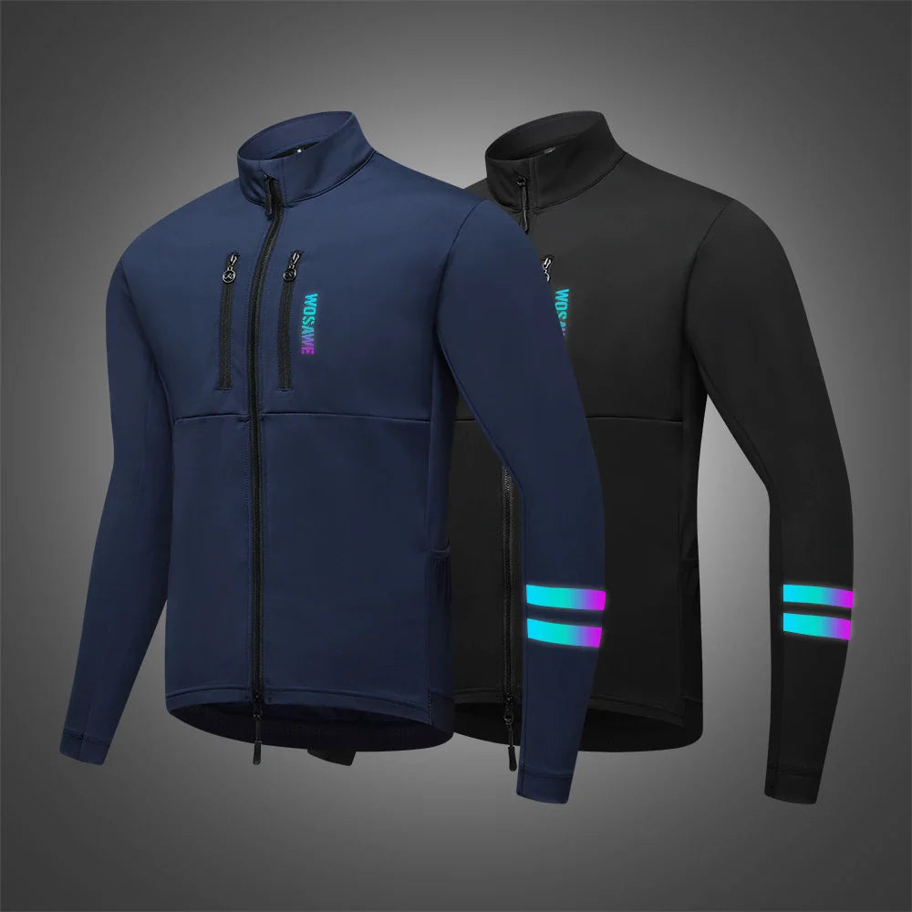 Nordyve Fleece Fahrradjacke – Warm, Winddicht & Bequem für Aktive Männer im Freien