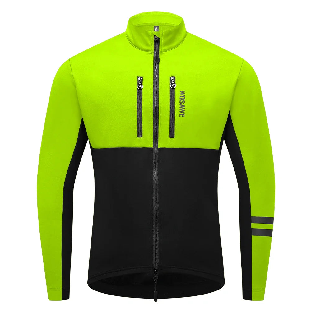 Nordyve Fleece Fahrradjacke – Warm, Winddicht & Bequem für Aktive Männer im Freien