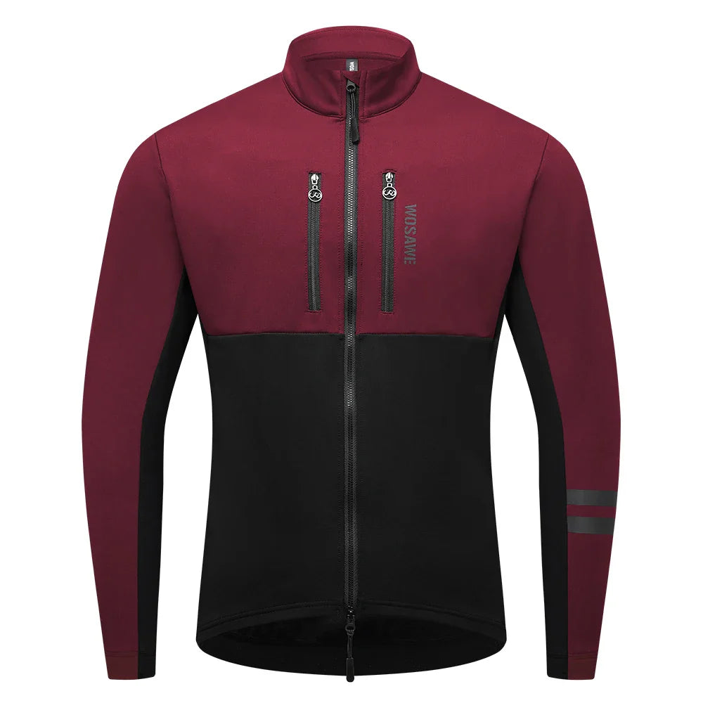 Nordyve Fleece Fahrradjacke – Warm, Winddicht & Bequem für Aktive Männer im Freien