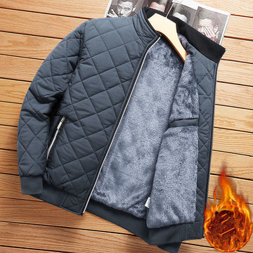Bomberjacke mit Rautenmuster - Cassius