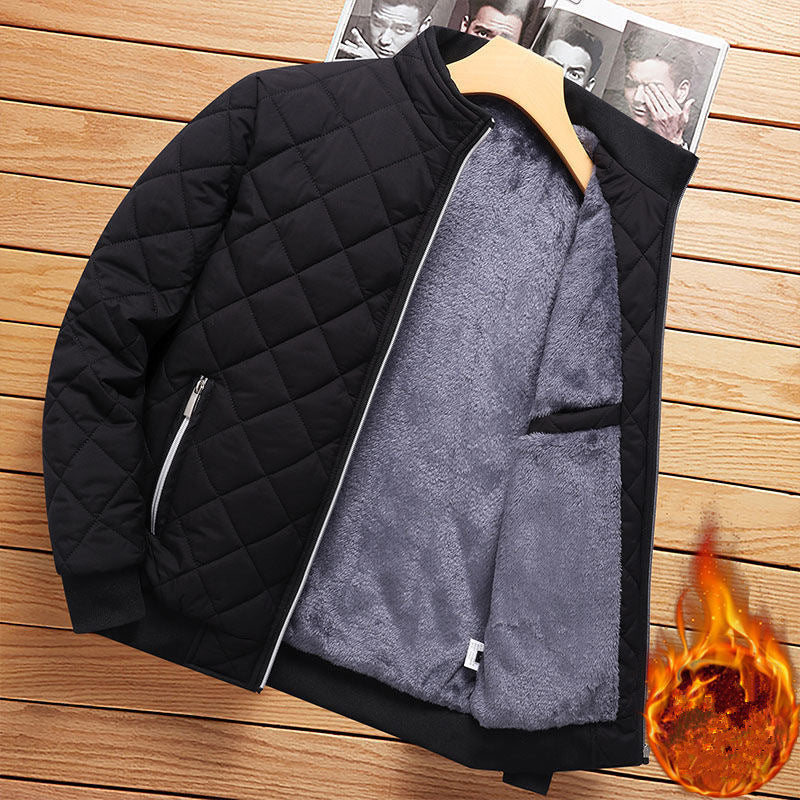 Bomberjacke mit Rautenmuster - Cassius