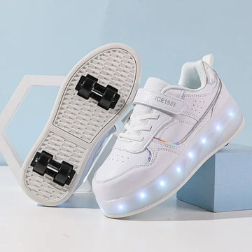 SkatePro – Vier-Rad Rollschuhe warm & stabil – Kinder und Erwachsene Herbst/Winter
