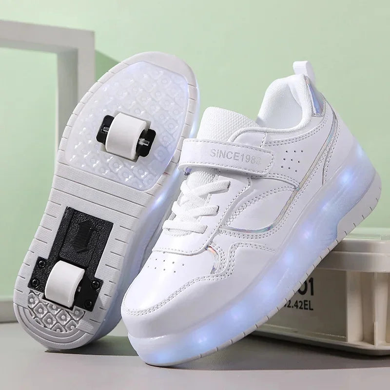 SkatePro – Vier-Rad Rollschuhe warm & stabil – Kinder und Erwachsene Herbst/Winter
