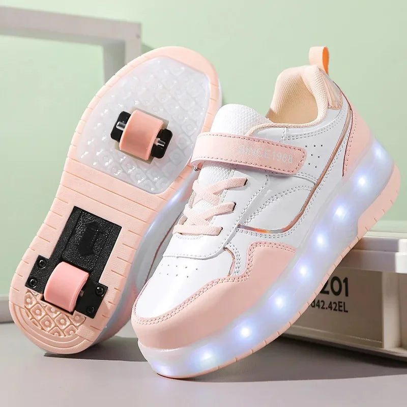 SkatePro – Vier-Rad Rollschuhe warm & stabil – Kinder und Erwachsene Herbst/Winter