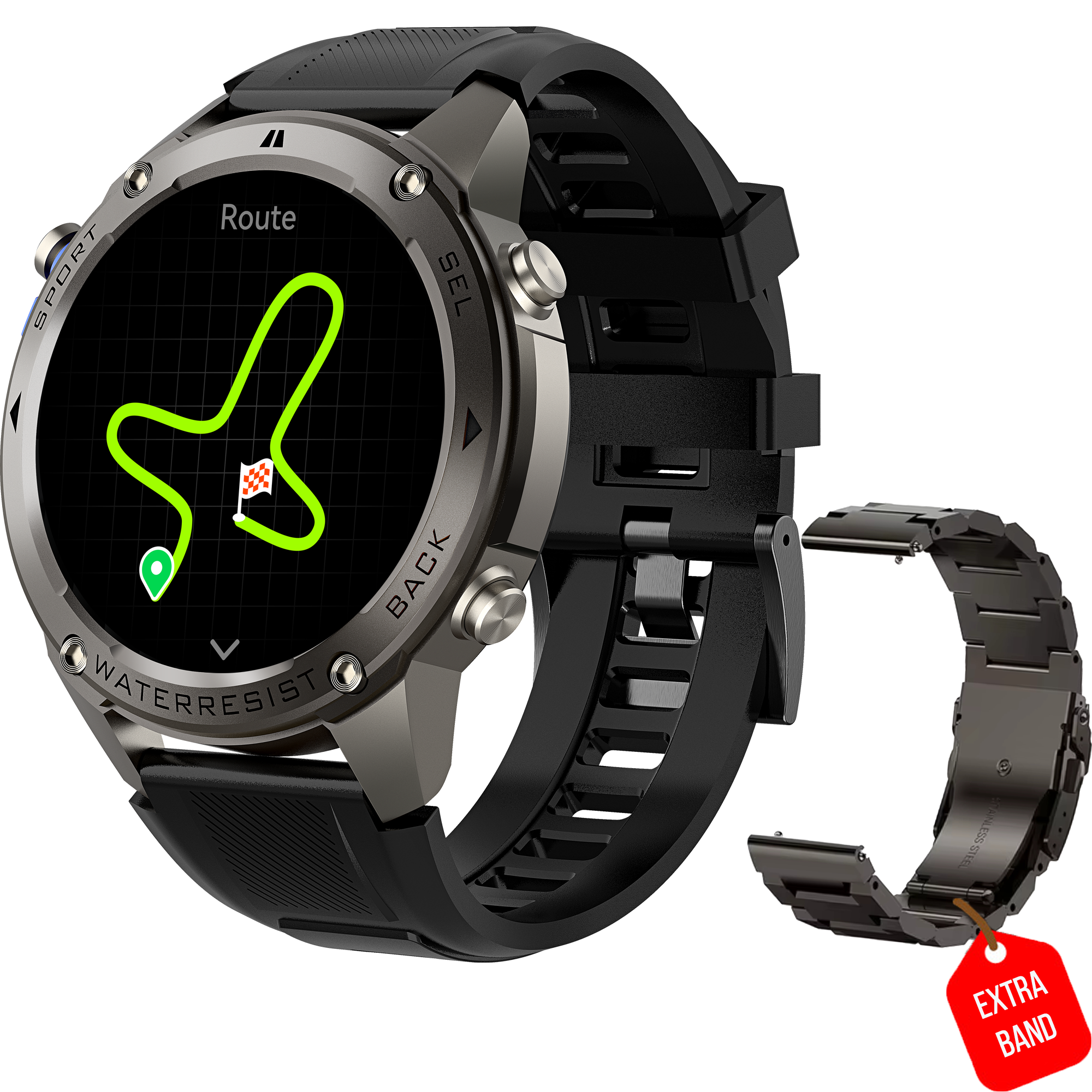 Synyq Ultra GPS Pro Smartwatch Herren – 1,43" AMOLED & GPS-Funktion