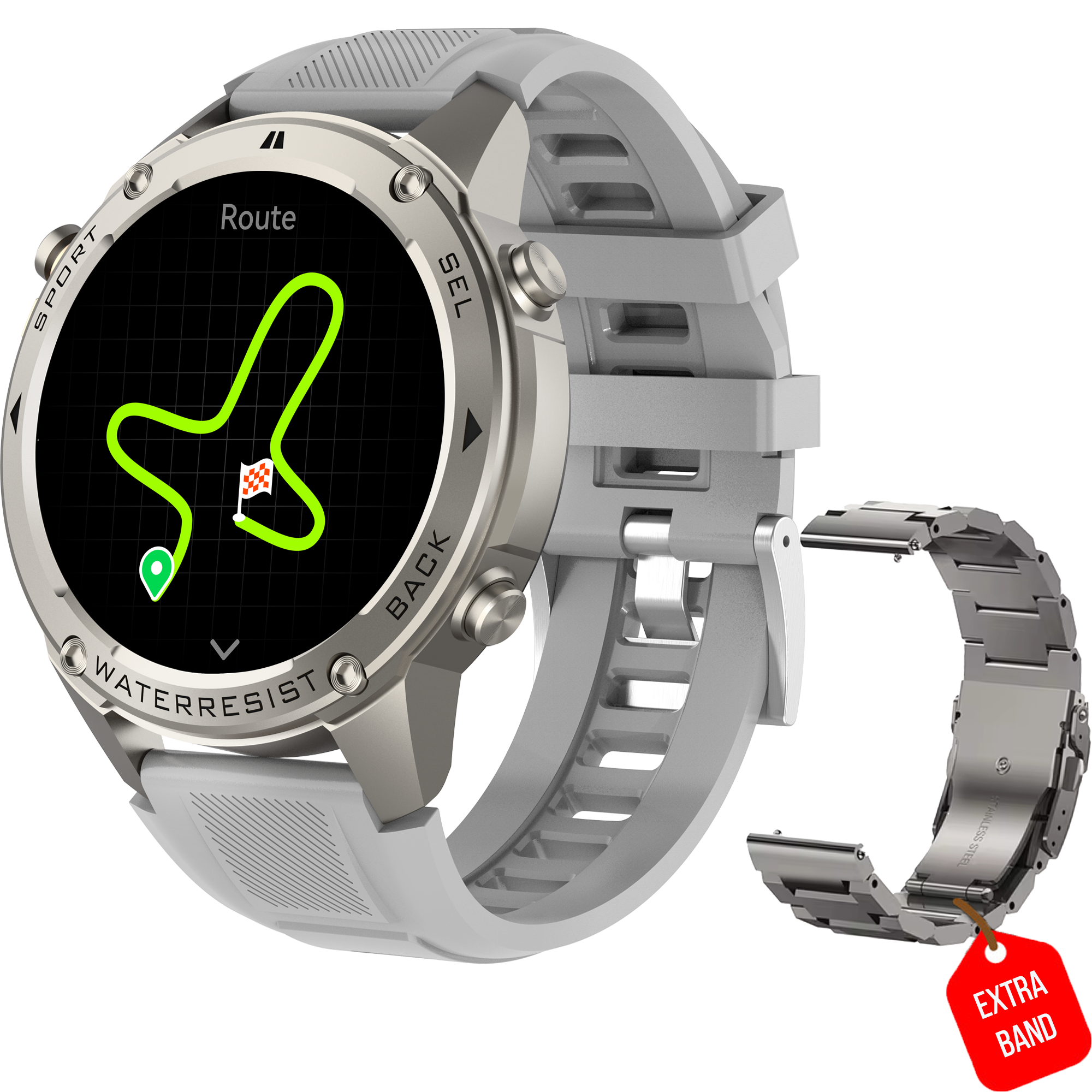 Synyq Ultra GPS Pro Smartwatch Herren – 1,43" AMOLED & GPS-Funktion