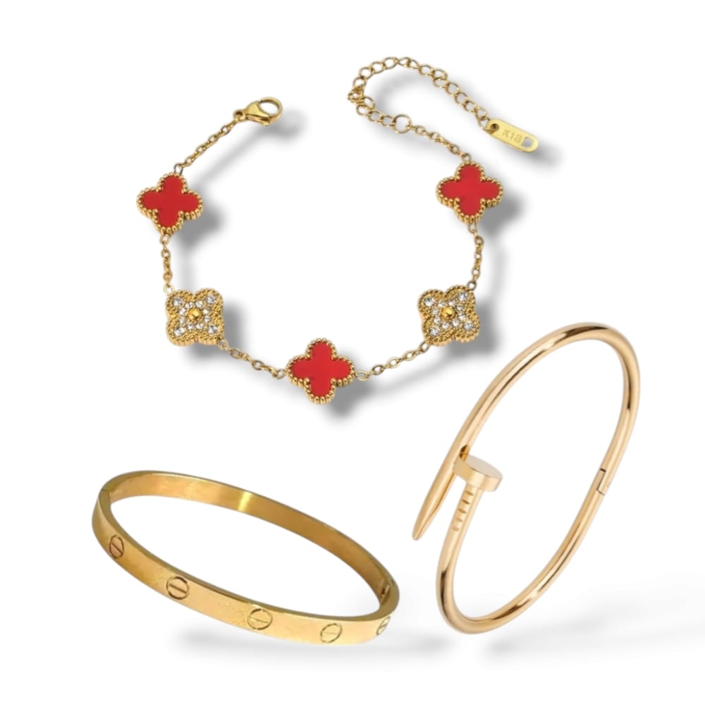 Trendy Armbandset – 3-teilig | Stilvoll & vielseitig