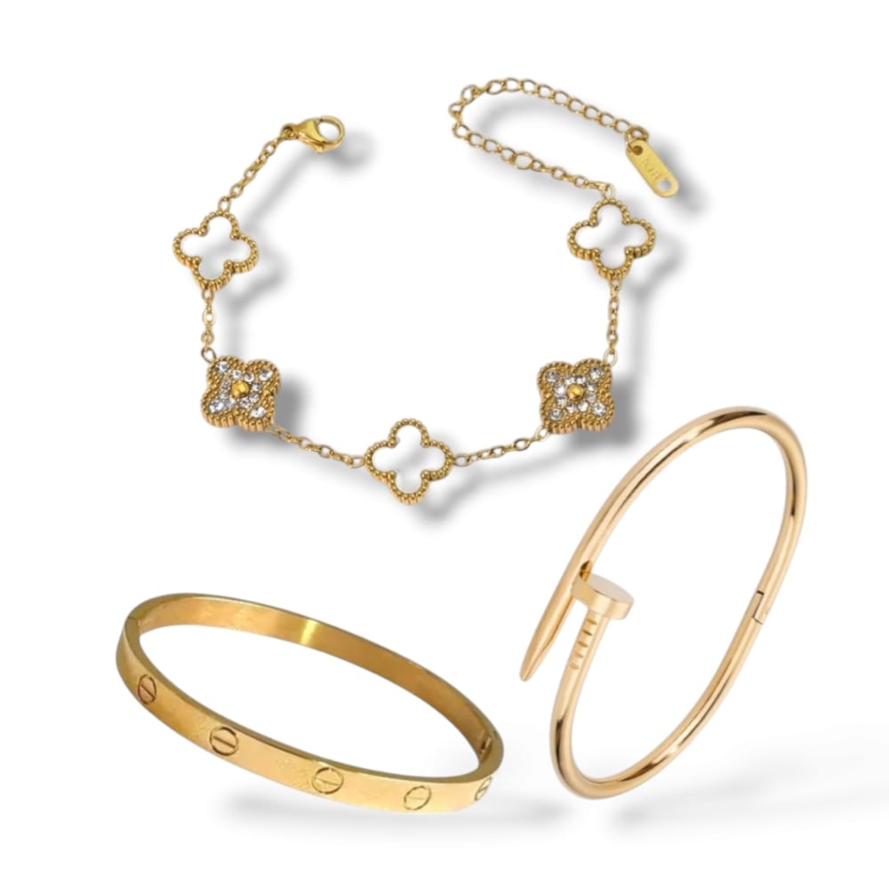 Trendy Armbandset – 3-teilig | Stilvoll & vielseitig